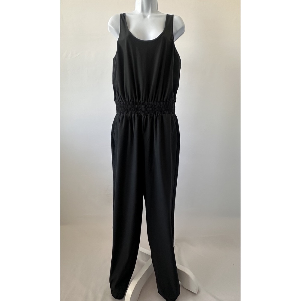 Abercrombie & Fitch Black Women's Jogger Jumpsuit Sz: MT (b57)